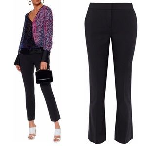 Diane von Furstenberg Black Cigarette Slim Ankle Pants 0